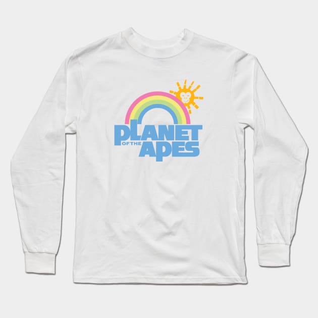 Planet of the Apes - Rainbow Long Sleeve T-Shirt by KERZILLA